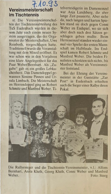 Zeitungsartikel 1993